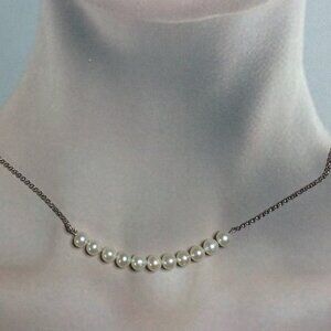 Cultured Pearl Silver Necklace